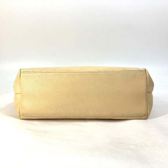 Authentic CHANEL CC CC Mark V-Stitch Chevron Shoulder bag Tote Bag Caviar Leathe - Picture 7 of 16